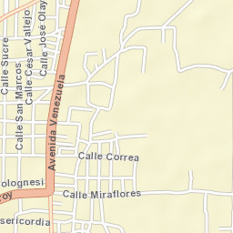 Monsefú Street Map