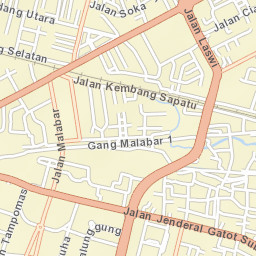 Kota Bandung Street Map