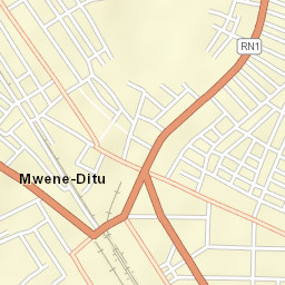 Mwene-Ditu Street Map