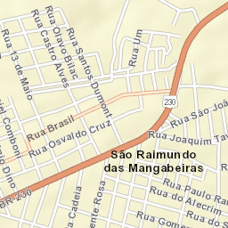 São Raimundo das Mangabeiras Street Map