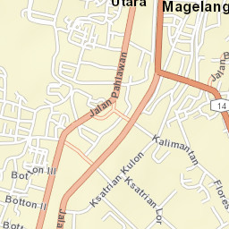 Magelang Street Map