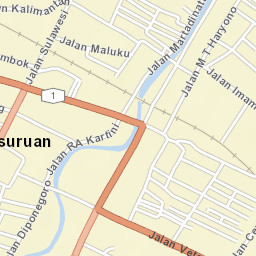 Pasuruan Street Map