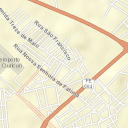 Ouricuri Street Map
