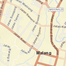 Malang Street Map