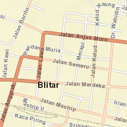 Blitar Street Map