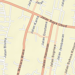 Ubud Street Map