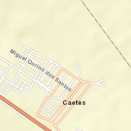 Caetés Street Map