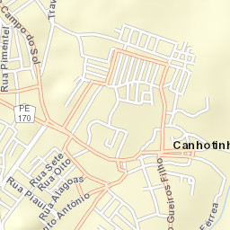 Canhotinho Street Map