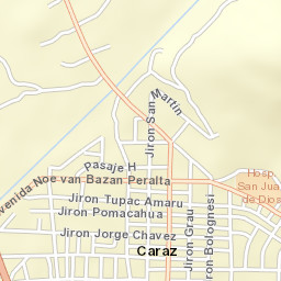 Carás Street Map