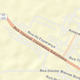 Águas Belas Street Map