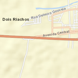 Dois Riachos Street Map