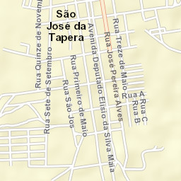 São José da Tapera Street Map