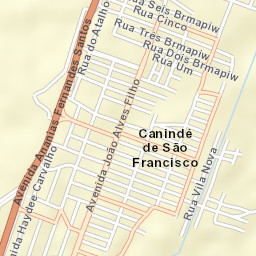 Canindé de São Francisco Street Map