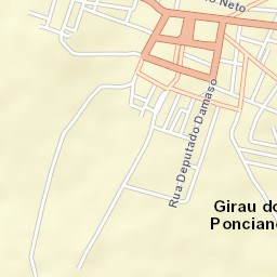 Girau do Ponciano Street Map