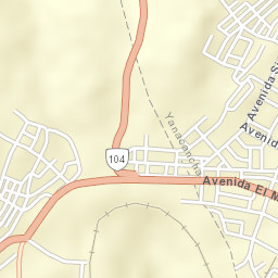 Cerro de Pasco Street Map