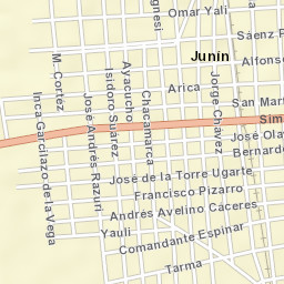 Junín Street Map