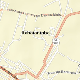 Itabaianinha Street Map