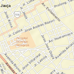 Jauja Street Map
