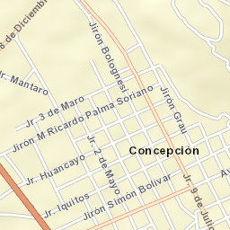 Concepción Street Map