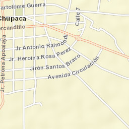 Chupaca Street Map