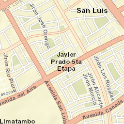San Luis Street Map