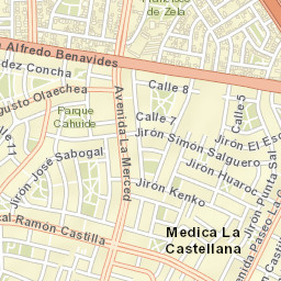 Santiago de Surco Street Map