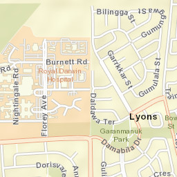 Lyons Street Map
