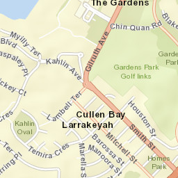 Larrakeyah Street Map