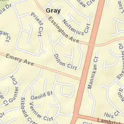 Gray Street Map