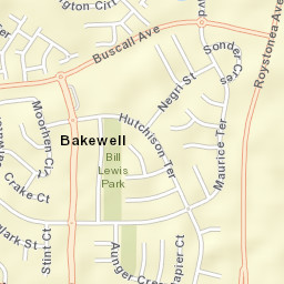 Bakewell Street Map