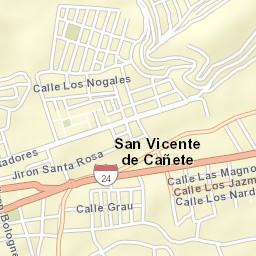San Vicente de Cañete Street Map