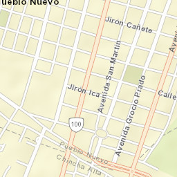 Chincha Alta Street Map