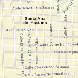 Santa Ana de Yacuma Street Map