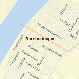 Rurrenabaque Street Map