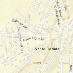 Santo Tomas Street Map