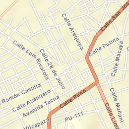 Azángaro Street Map
