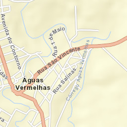 Águas Vermelhas Street Map