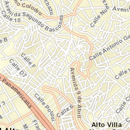 La Paz Street Map