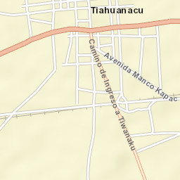 Tiahuanaco Street Map