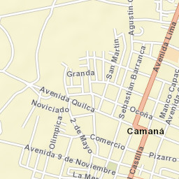 Camaná Street Map