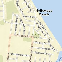 Holloways Beach Street Map