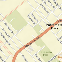 Parramatta Park Street Map