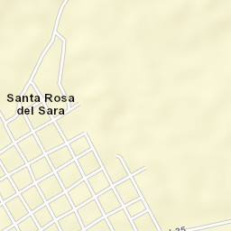 Santa Rosa del Sara Street Map