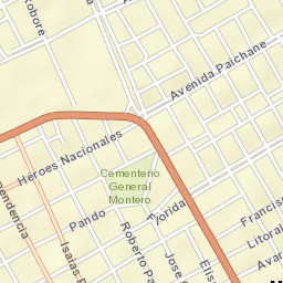 Montero Street Map