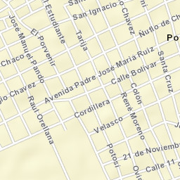 Portachuelo Street Map