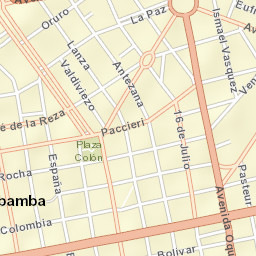 Cochabamba Street Map