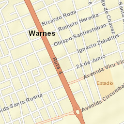 Warnes Street Map