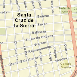 Santa Cruz de la Sierra Street Map