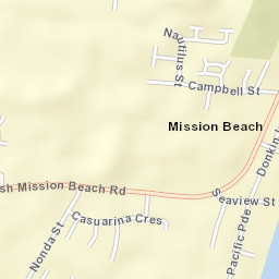 Mission Beach Street Map