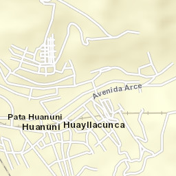 Huanuni Street Map